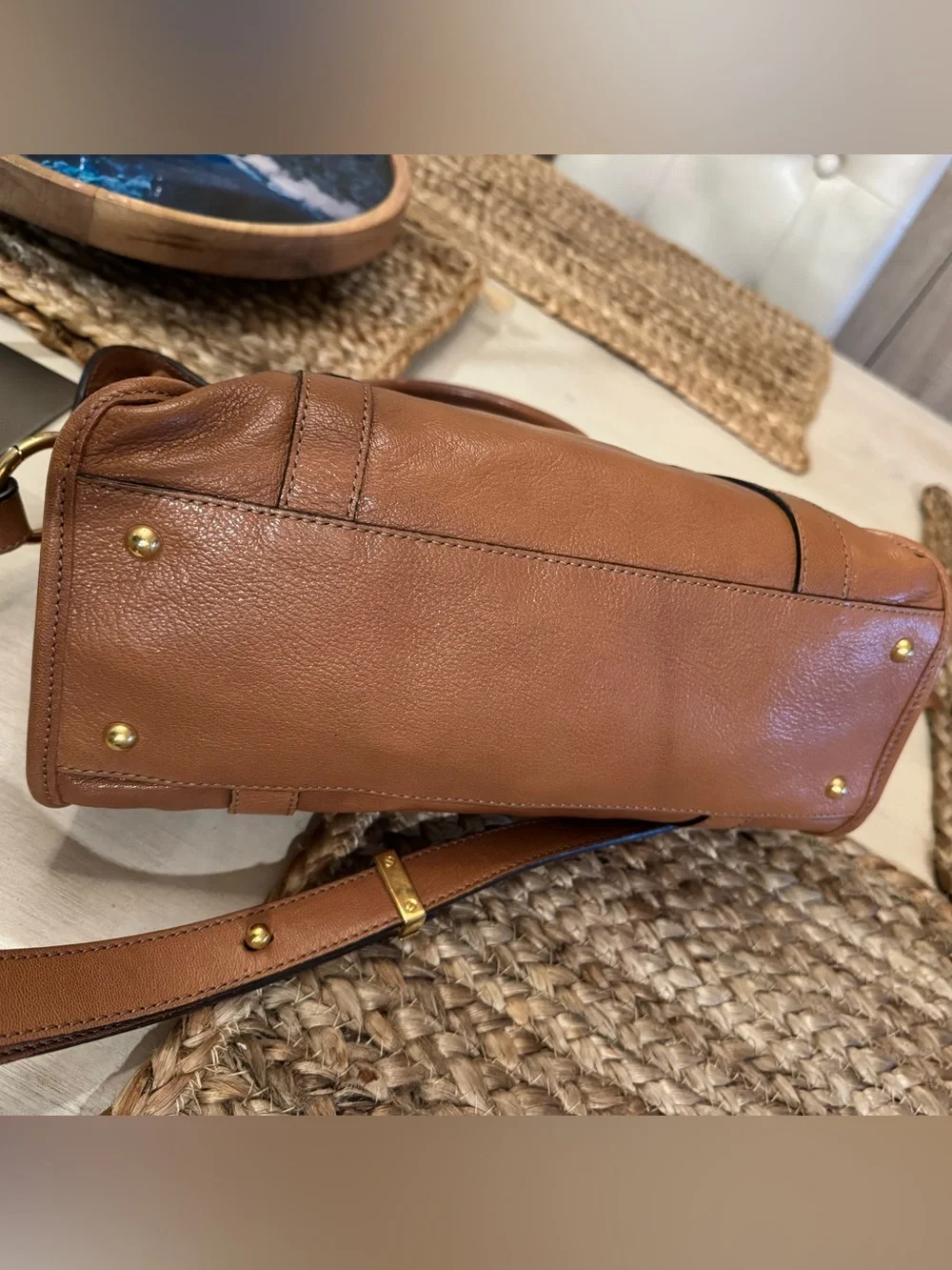 AUTHENTIC Marc Jacobs LUXURY LINE GOATSKIN LEATHER Satchel Tote Bag - was $1250! - Picture 6 of 13